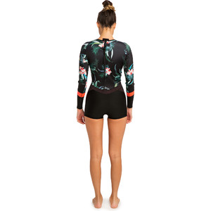 2019 Rip Curl Womens Madi 1mm Long Sleeve Boyleg Shorty Wetsuit Coral WSP7CW